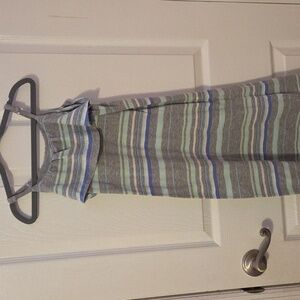Old Navy Gray And Striped Dress